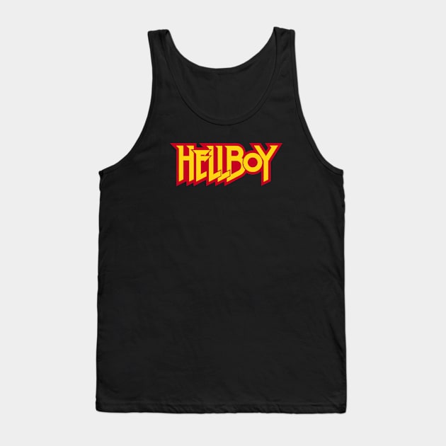 HELLBOY - letters gold 2.0 Tank Top by ROBZILLA